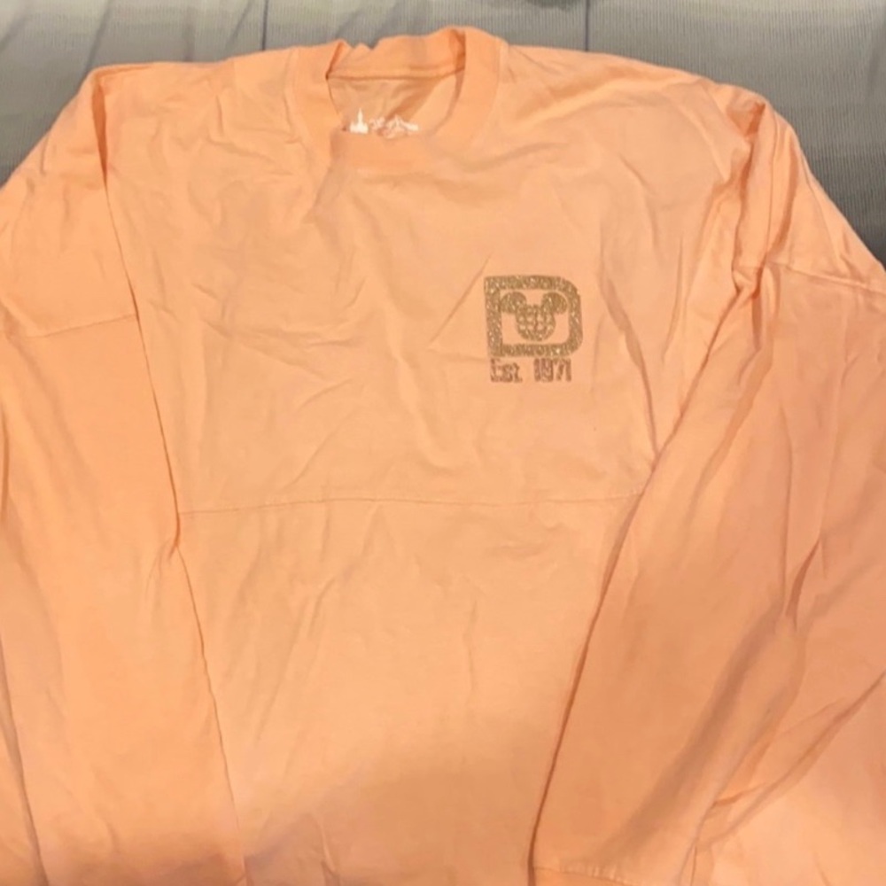 Disney Rose Gold Peach Glitter Spirit Jersey